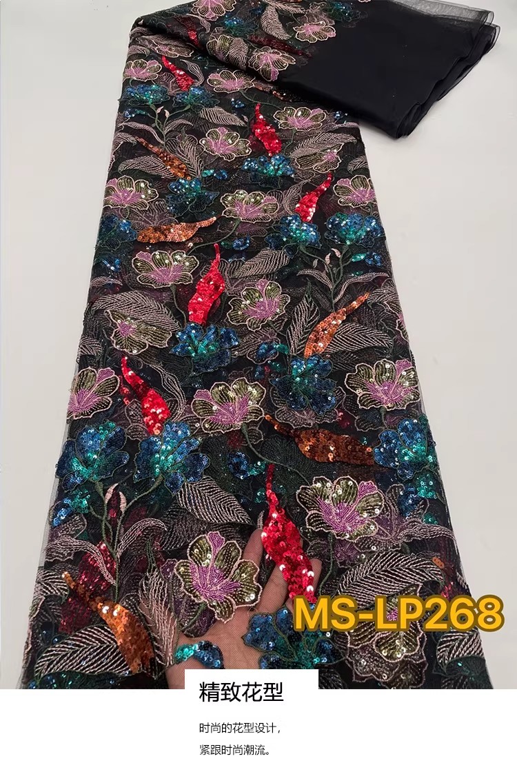 Sewing Garments - 1yard Luxury Double color bead flower