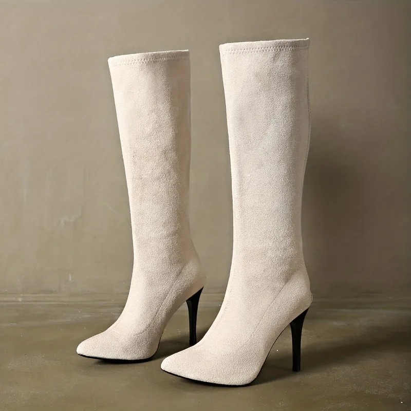 Women's Fashion Boots	Pointed  - đánh giá và giá Sewing Zipper