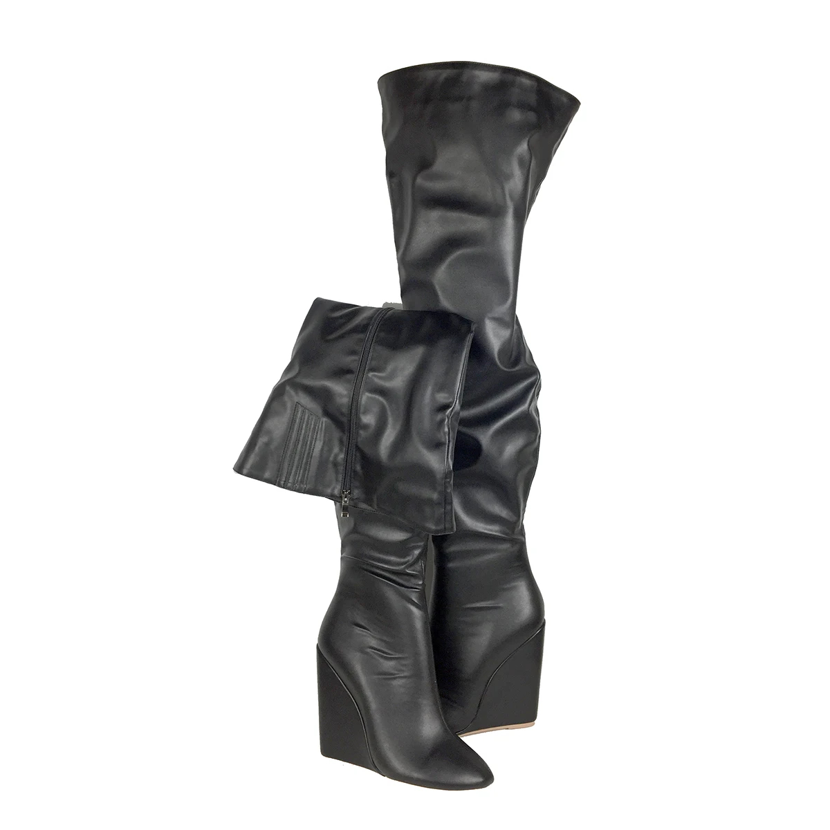 Women’s Black Over-the-Knee Bo - đánh giá và giá Sewing Zipper