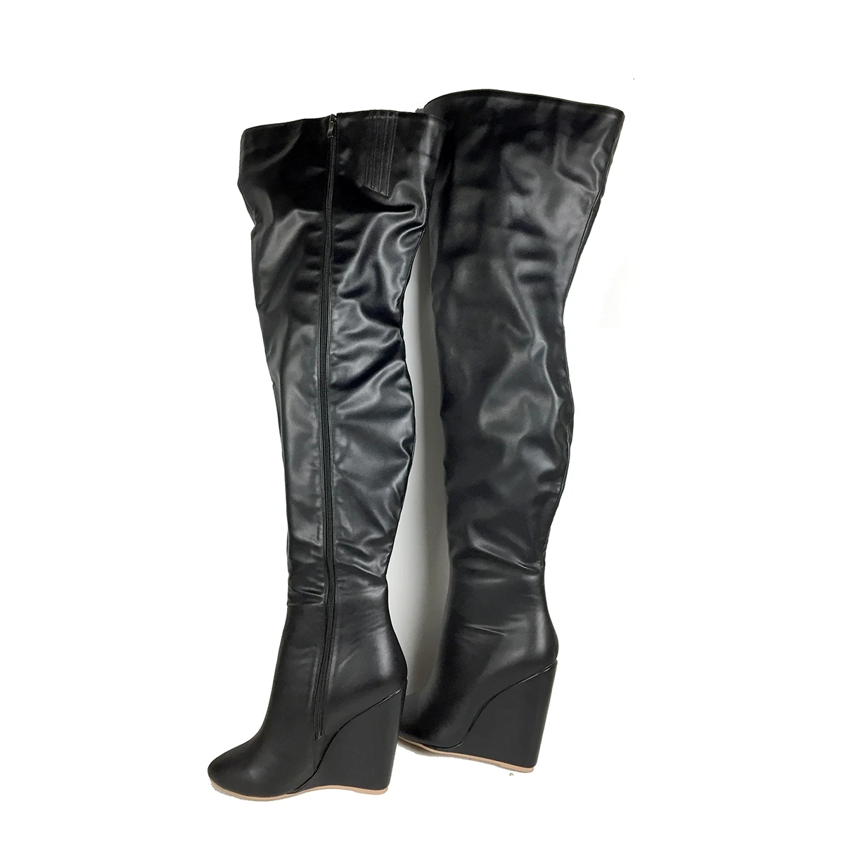 Women’s Black Over-the-Knee Bo - đánh giá và giá Sewing Zipper