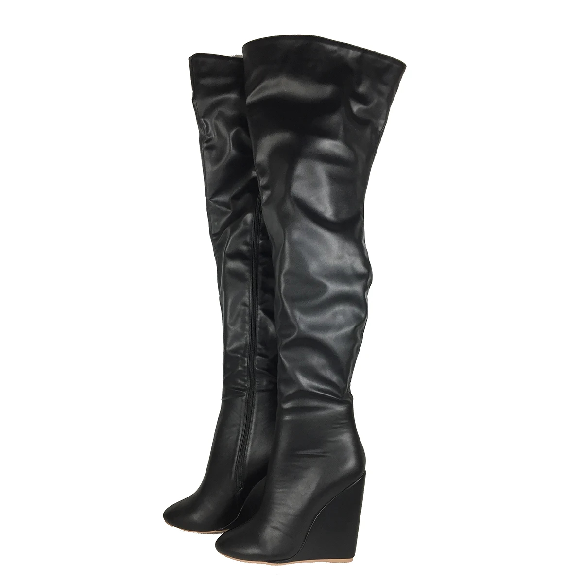 Women’s Black Over-the-Knee Bo - đánh giá và giá Sewing Zipper