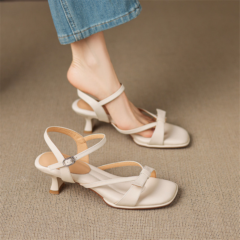 New Summer Sandals Split Leath - đánh giá và giá Sewing New