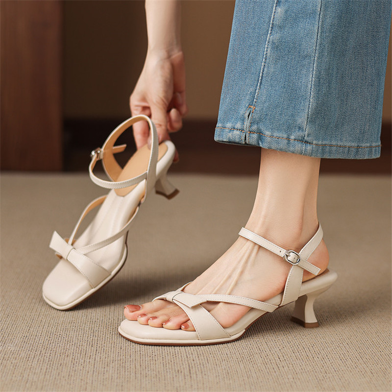 New Summer Sandals Split Leath - đánh giá và giá Sewing New