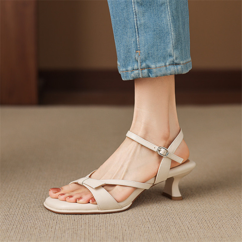 New Summer Sandals Split Leath - đánh giá và giá Sewing New