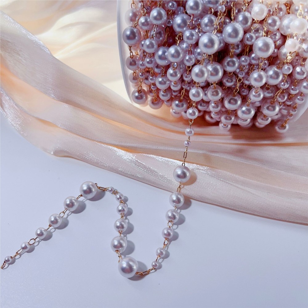 1meter 3-8mm Faux Pearl Beadin - đánh giá và giá Sewing Art