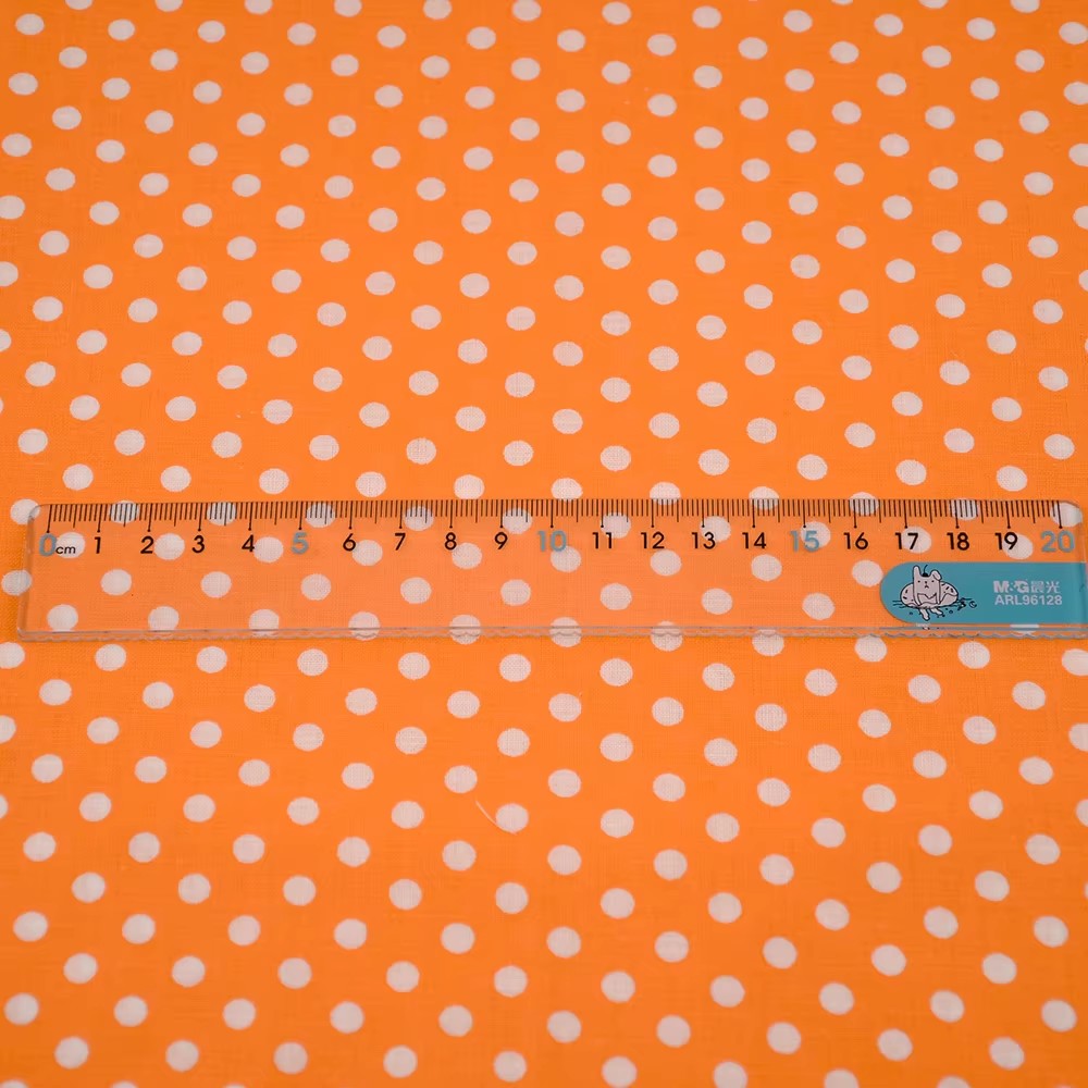 50X150CM White Orange Polka Do - đánh giá và giá Sewing Textiles