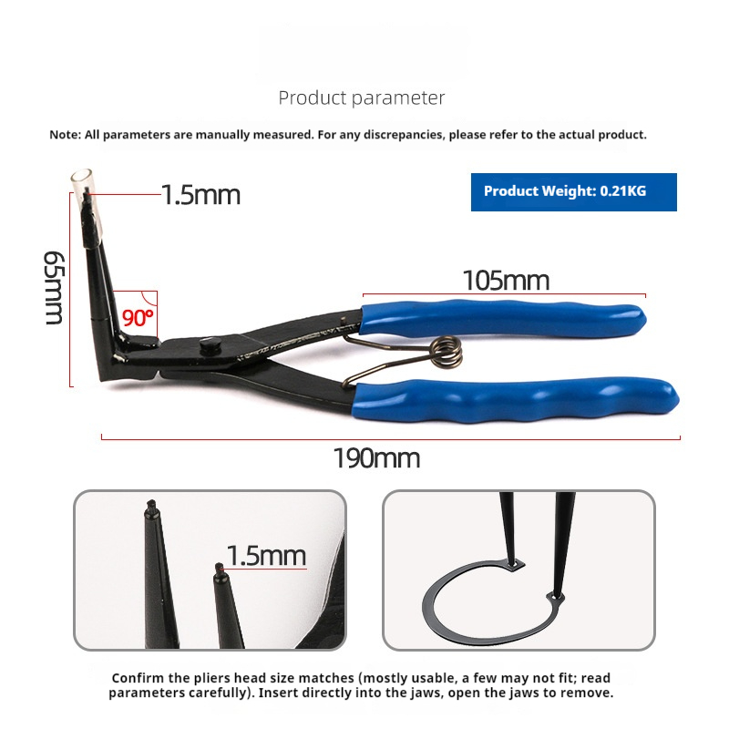 HOMEFISH 90 Degree Bent Long N - đánh giá và giá Snap Button Plier