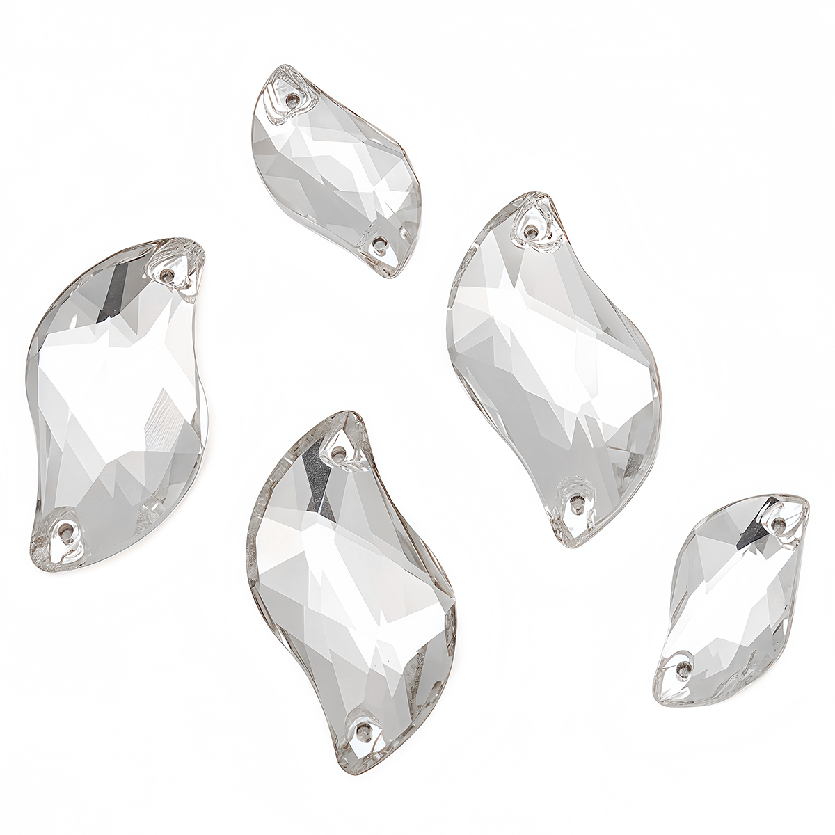 S Shape Sew On Rhinestone Crys - đánh giá và giá Sewing Garments