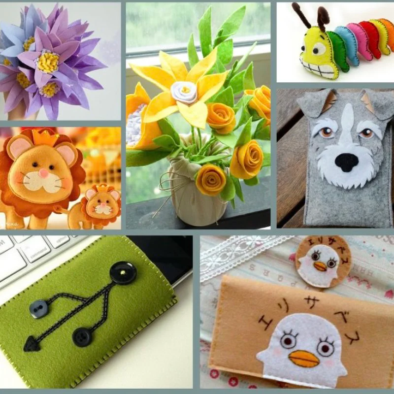 Felt Fabric Sheets Assorted Co - đánh giá và giá Is Sewing A Textile Craft