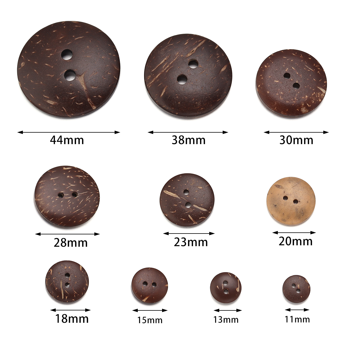 10-100Pcs Natural Coconut Shel - đánh giá và giá Sewing Art