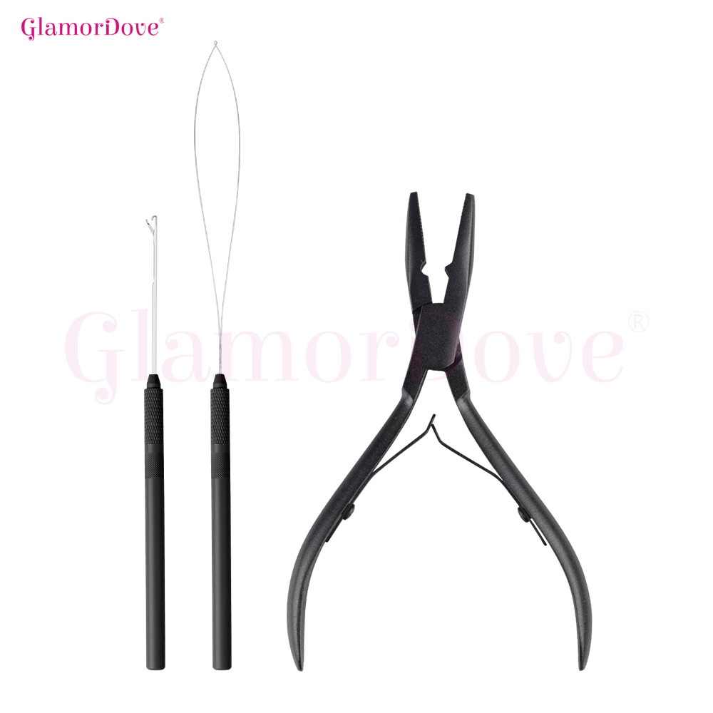 GlamorDove Micro Ring Hair Ext - đánh giá và giá Needle Threader Tool