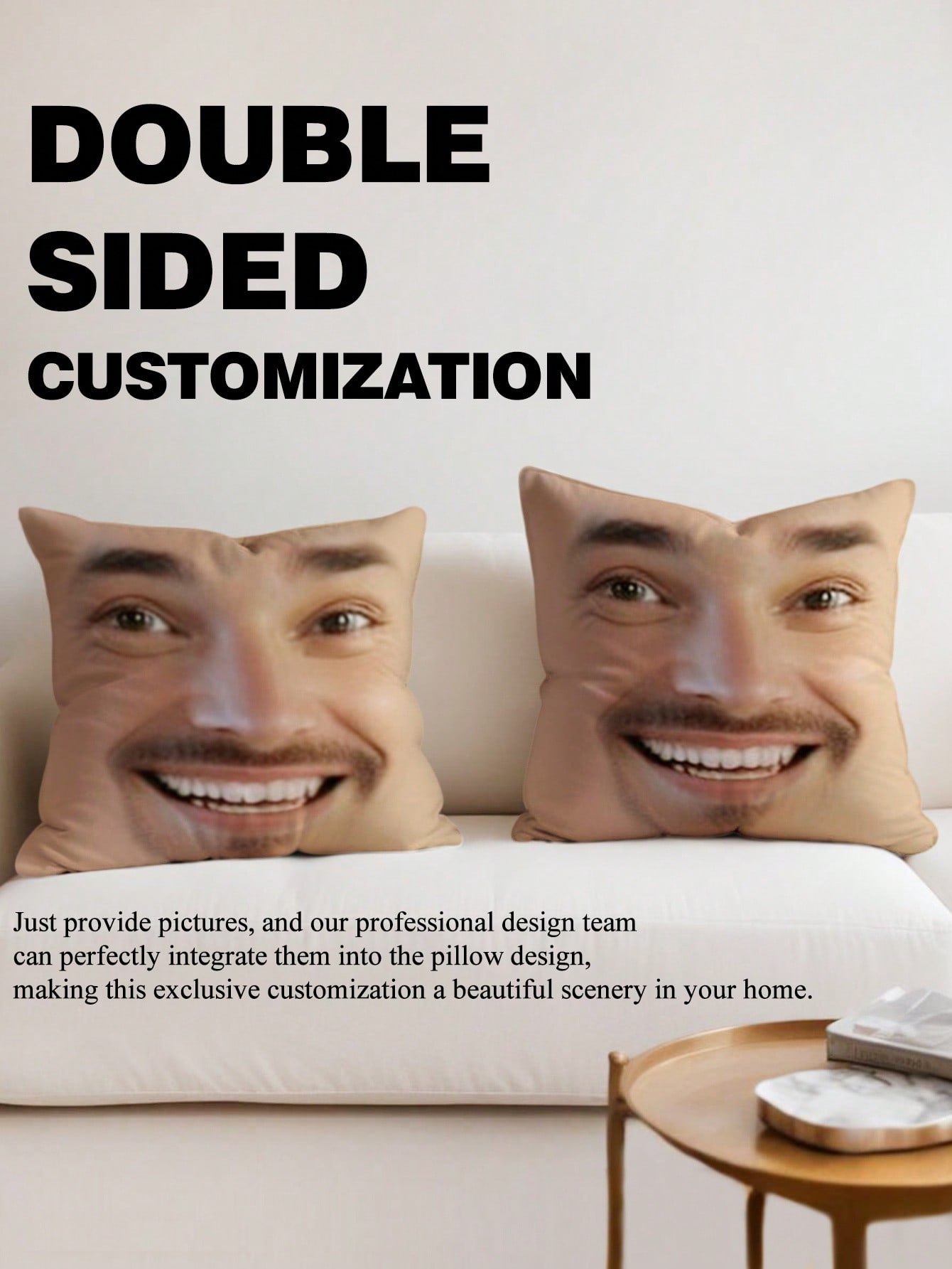 1pc Custom Face Square Pillow  - đánh giá và giá Sewing Custom