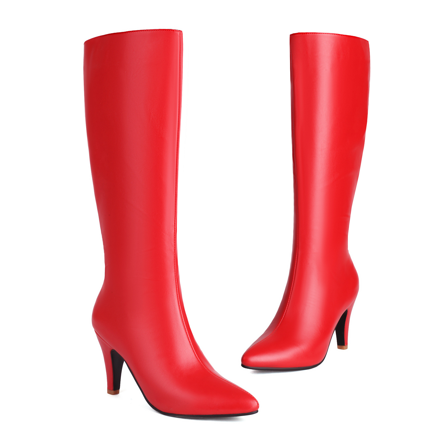 Autumn Winter Women Knee High  - đánh giá và giá Sewing Zipper