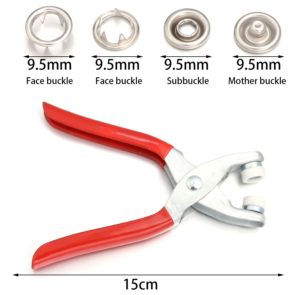 50sets 7.5/9.5/11mm Stainless  - đánh giá và giá Snap Button Plier