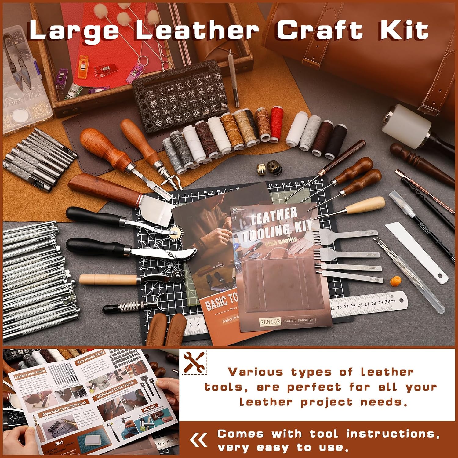 Leather Tooling Kit Leather Cr - đánh giá và giá Sewing Custom