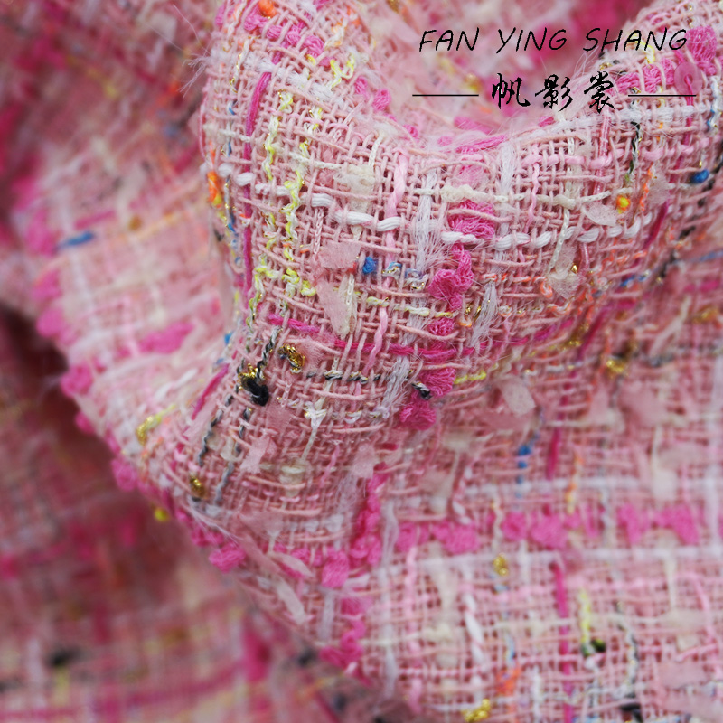 The Pink Plaid Tassel Cotton T - đánh giá và giá Sewing Tweed Fabric