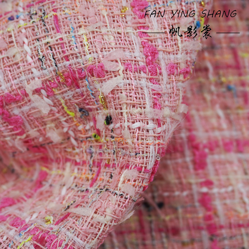The Pink Plaid Tassel Cotton T - đánh giá và giá Sewing Tweed Fabric
