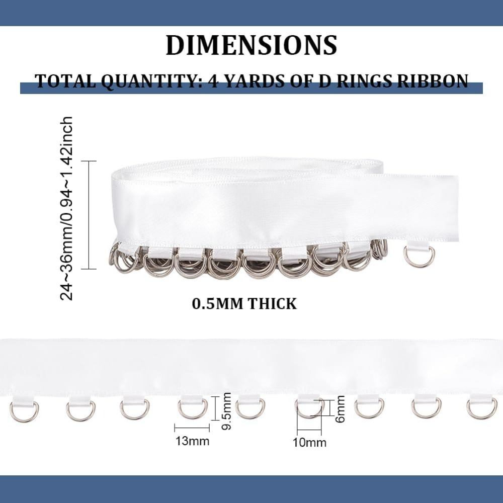 4 Yards White Grommet Trim wit - đánh giá và giá Sewing Garments
