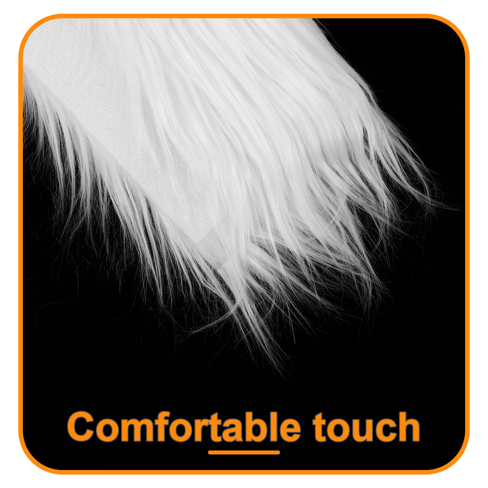 2Pcs Square Long Hair Faux Fab - đánh giá và giá Sewing Textiles