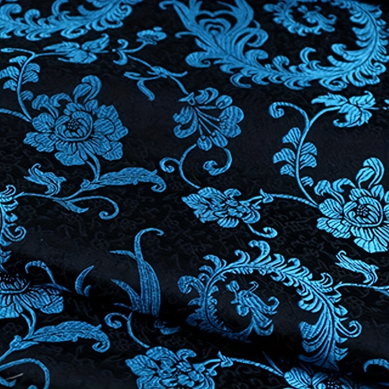 3D Blue Phoenix Tail Brocade F - đánh giá và giá Sewing Garments